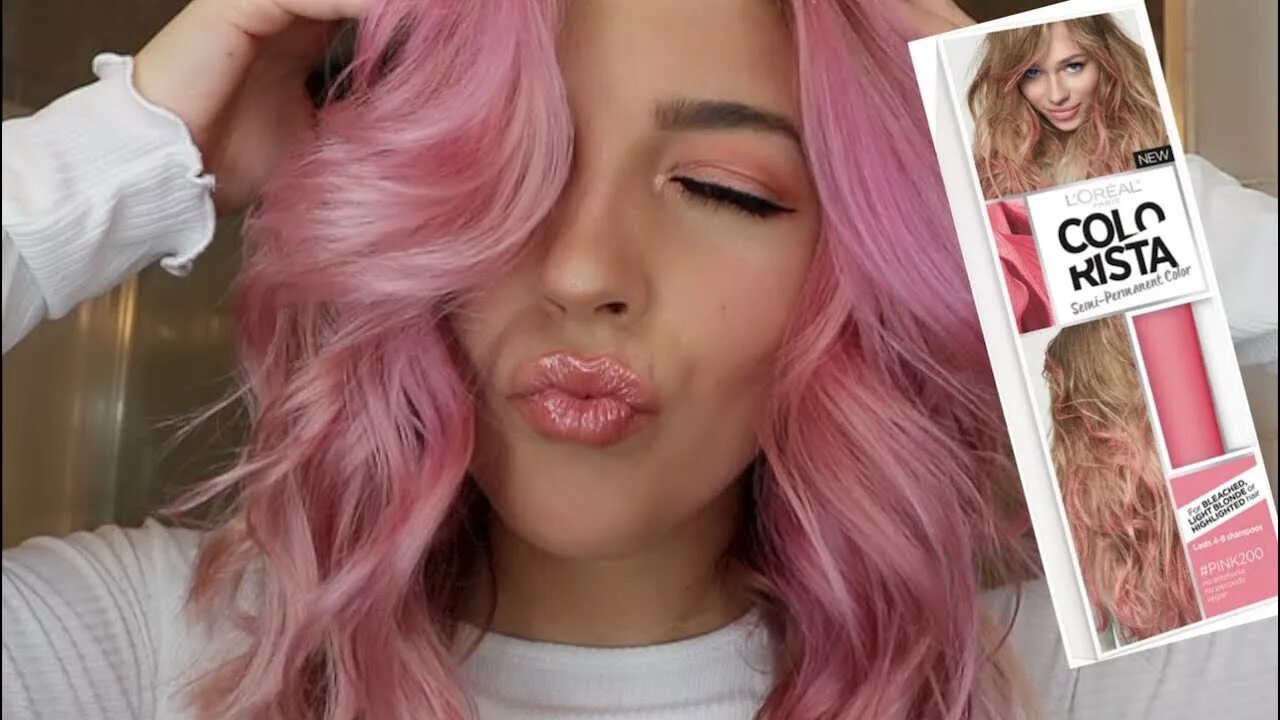 Краска лореаль розовая. Loreal Colorista розовый. Колориста лореаль Pink hair. Лореаль Colorista Фламинго. Loreal Colorista розовое золото.