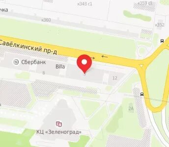 Сбербанк зеленоград карта