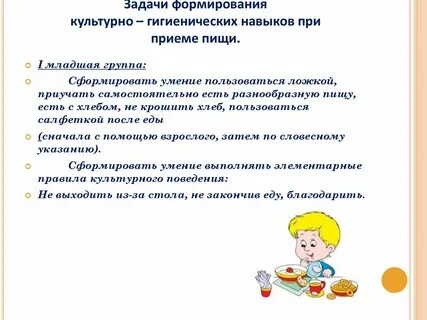 Методы культурно гигиенических навыков