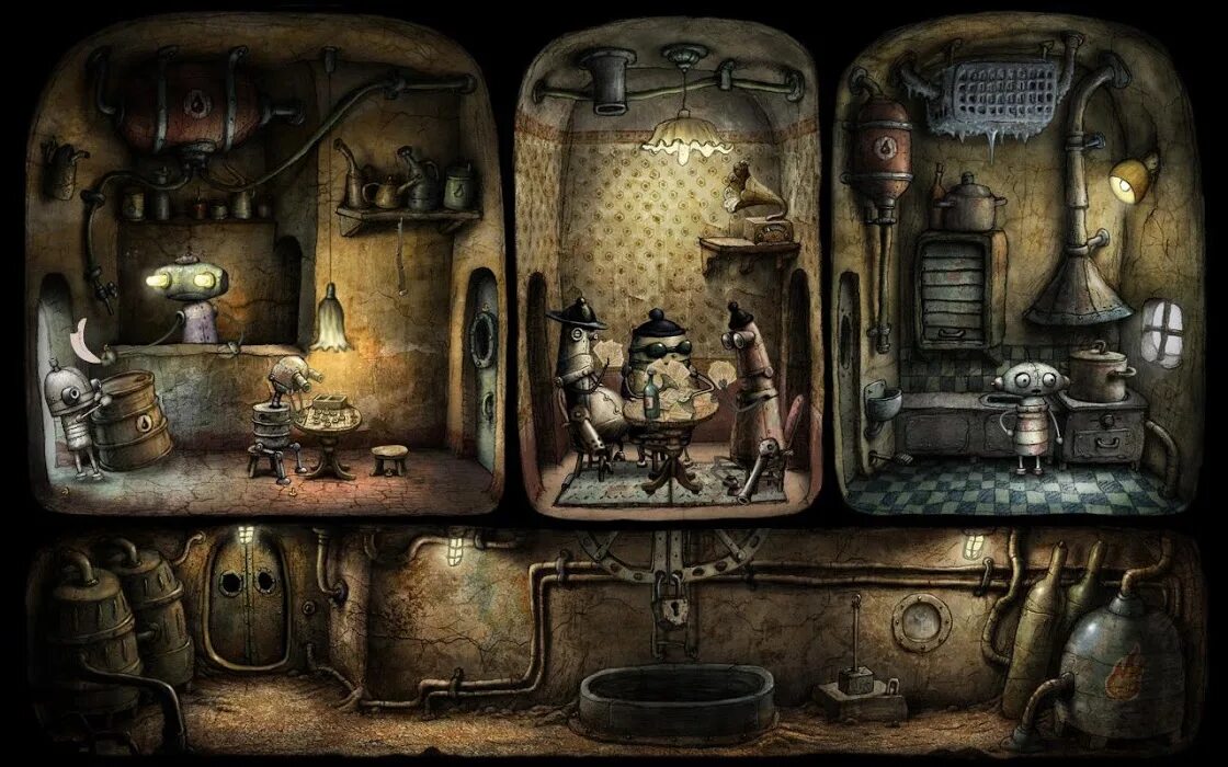 Machinarium на андроид. Машинариум amanita design. machinarium 2 аманита десинг. машинариум робот бандит.
