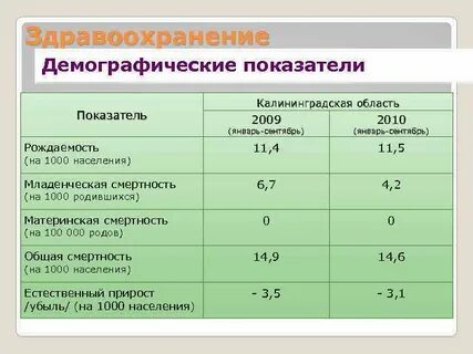 Оценка демографических показателей