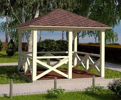 Деревянная беседка каркас