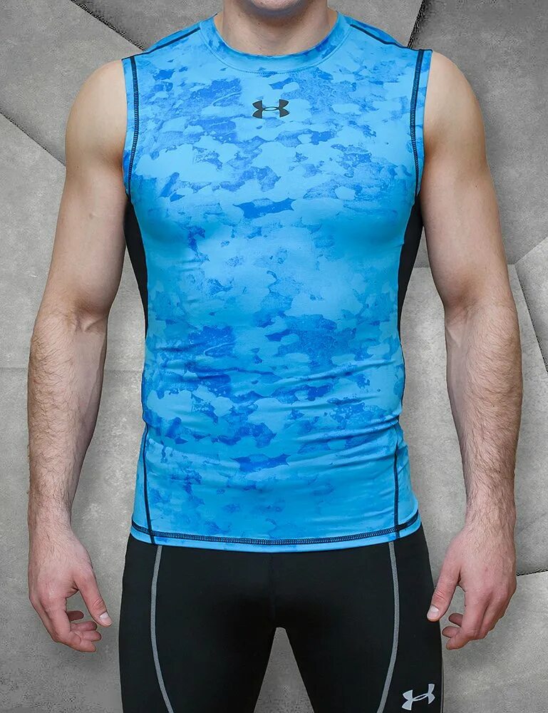Under mike. Under armour майка. майка under armour 1361428-441 &quot;голубой (ua hg isochill perforated sl)&quot;. майка компрессионная мужская. компрессионная футболка мужская.