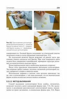При изготовлении суппозиториев методом ручного формирования