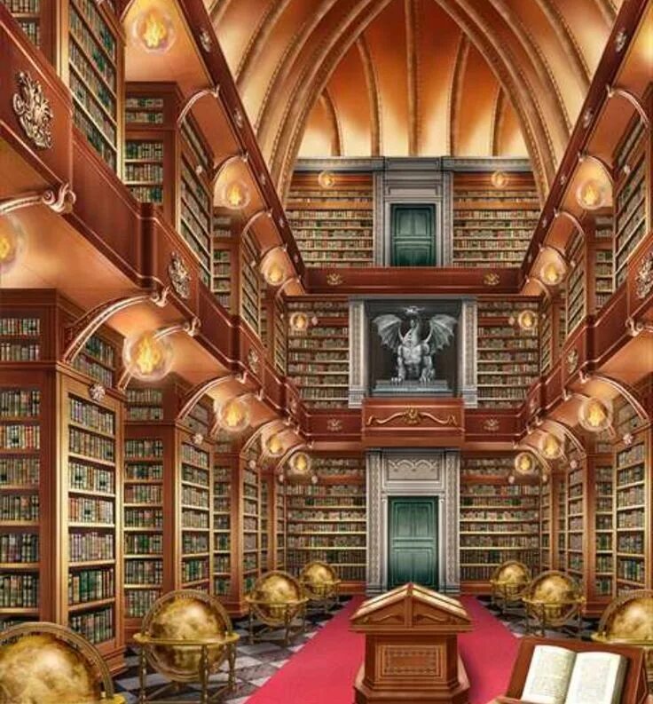 Библиотеки альтернативной истории читать. Сказочная библиотека. Библиотека арт. Огромная библиотека. Библиотека фэнтези.