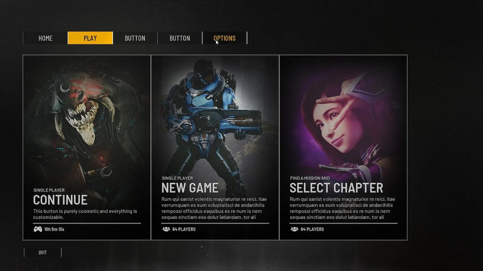 Game menu перевод