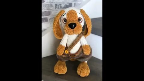 Вязаные собаки спицами