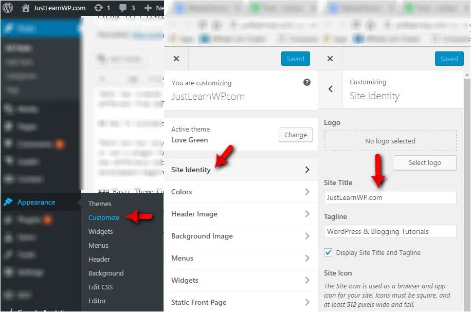 Customize theme. Customize theme