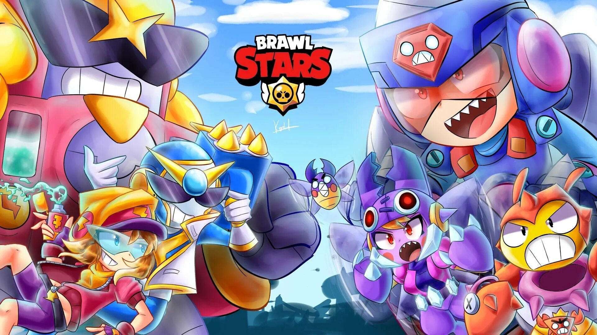 Brawl stars summer. Лето с монстрами в бравл старс. Монстр джеки браво старс. Summer with monsters brawl stars. Бравл арт.