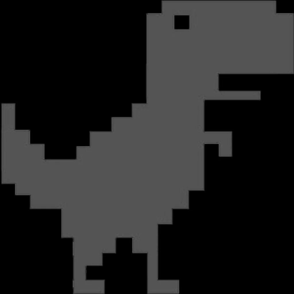 Динозавр chrome. Динозаврик Дино хром. Пиксельный динозавр. Динозавр из пикселей. Динозавр из гугла.