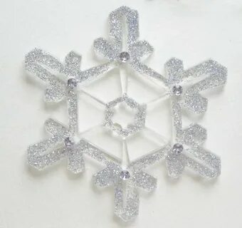 Снежинки из клея