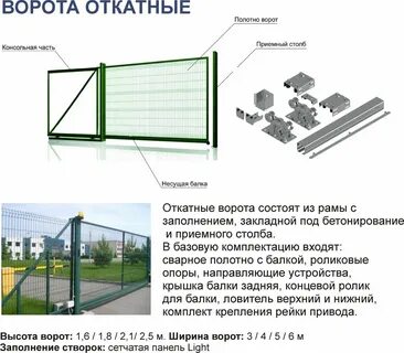 Ворота 3 м