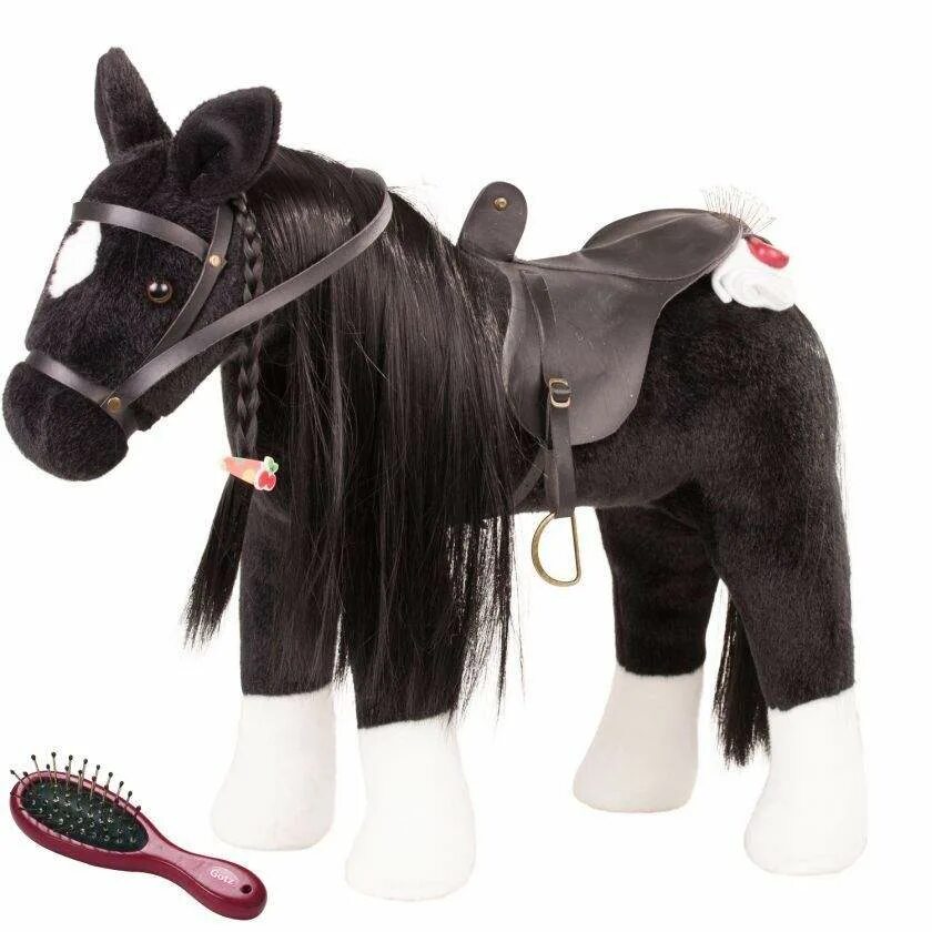 Игрушка конь купить. Черная лошадь Gotz. Лошадка Gotz. Gotz коричневая лошадь с расчёской 3402375. Игрушки лошади Gotz.