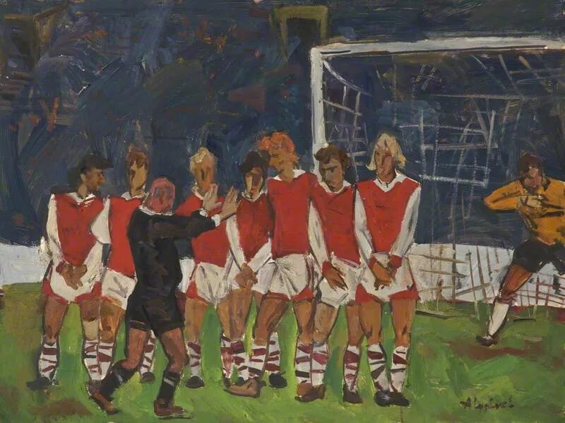 А дейнека вратарь. Дейнека картина футбол. «вратарь», 1934.