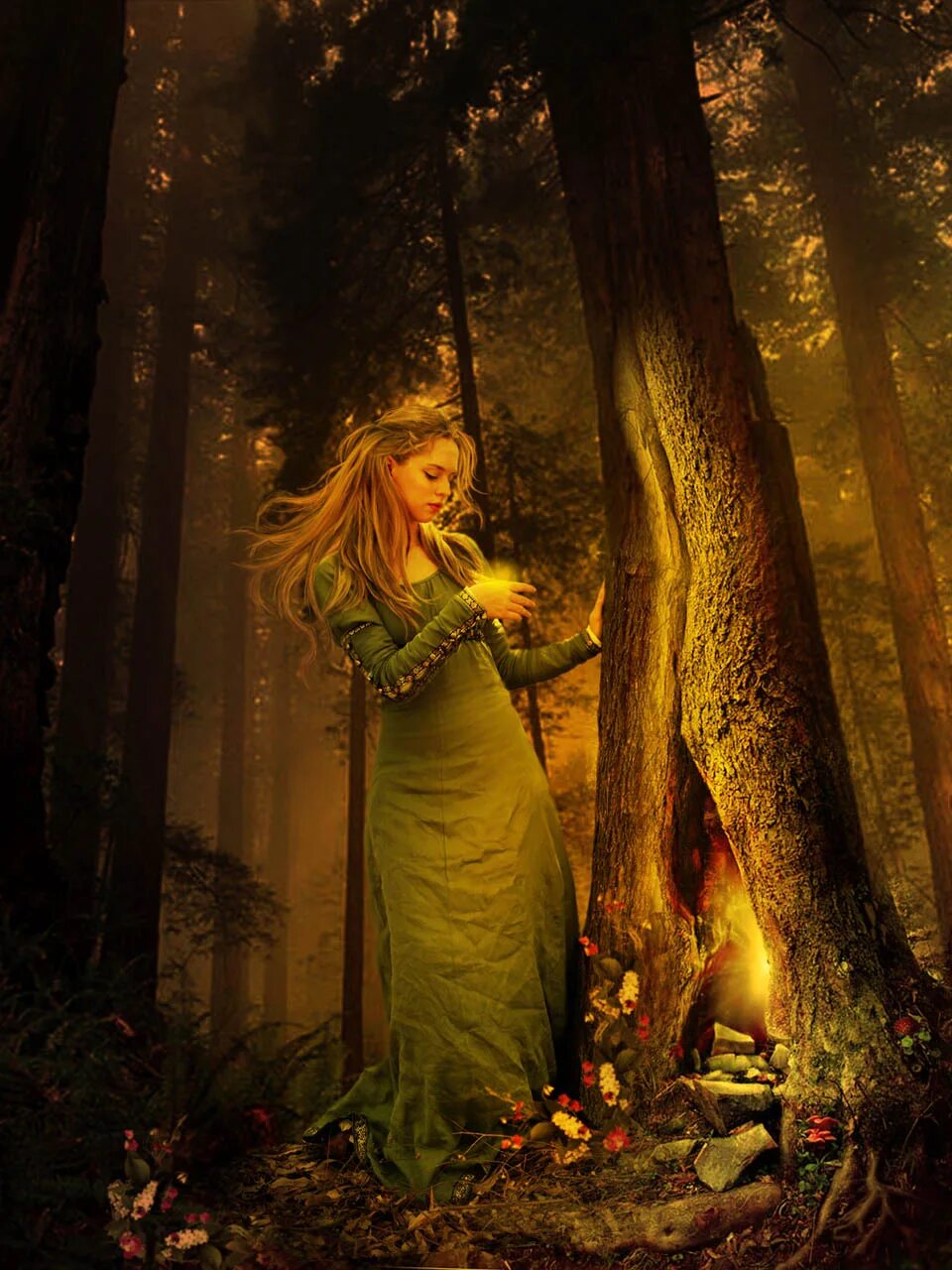 бабочки фэнтези. дух. добрые духи вечером. добрые духи вечером. художник кирк рейнерт kirk reinert.