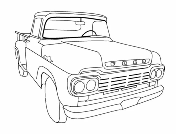 Пикап раскраска для детей распечатать Truck Coloring Pages: Top 15 Fun Truck Colouring Patterns Truck coloring pages,