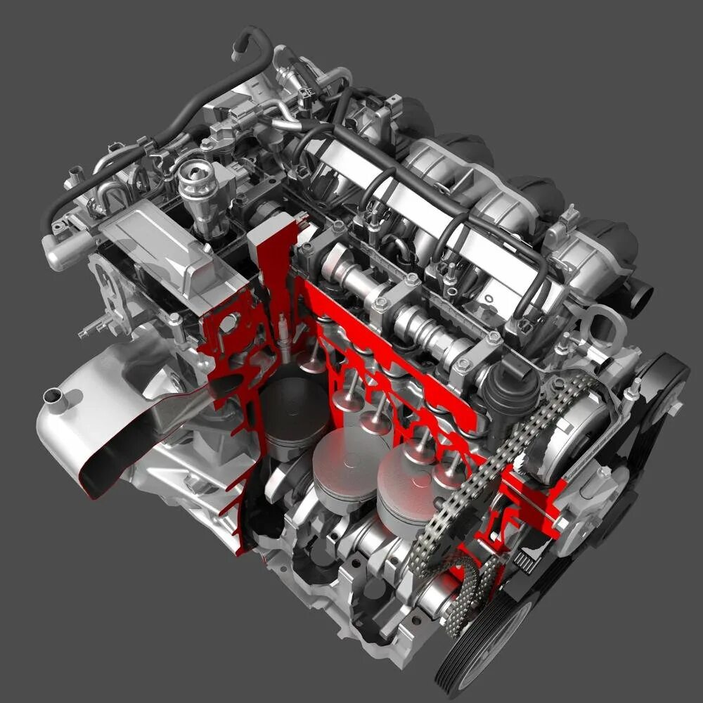 Рядный 6 цилиндровый двигатель bmw. Cylinder engine. Vm 3. Phaser engine block. Cylinder engine.