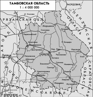 Карта погоды тамбовская область