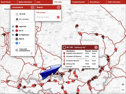 Сайт отслеживания поездов
