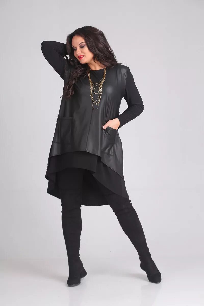 Черная кожаная туника. Модные кожаные туники. Кожаная туника. Блузка из экокожи. Туника с кожей.
