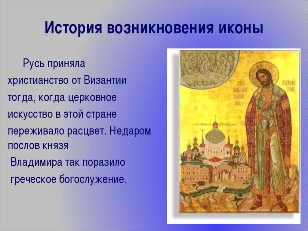 История возникновения икон