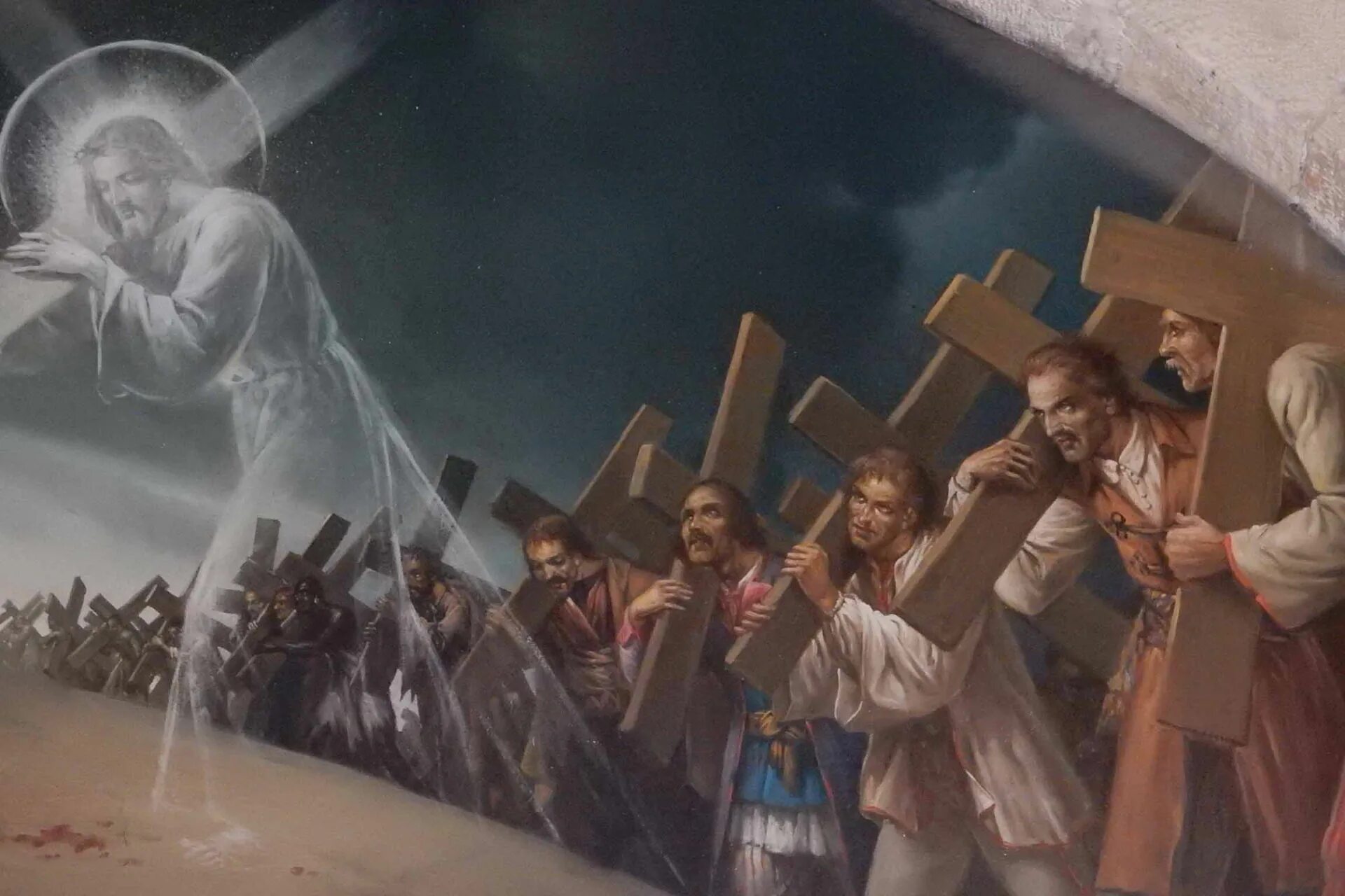 Художник джон макнотон. Иконы крестного пути иисуса христа. Икона господь иисус христос небесное царство. Господь и ангелы. Христианская живопись.