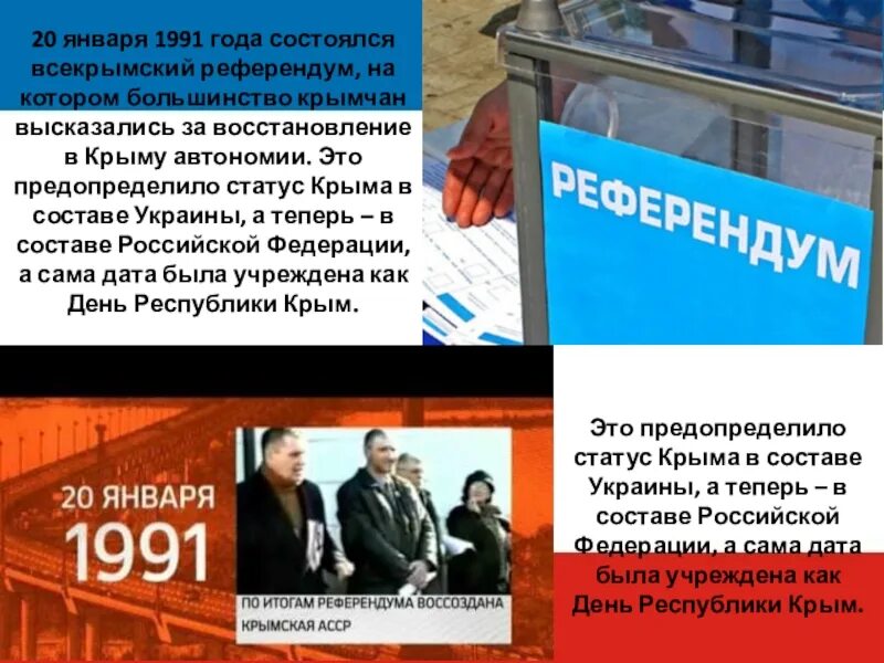 День восстановления крыма. Референдум 1991 года в Крыму. 20 Января 1991 года референдум в Крыму. 1991 Год — состоялся Всекрымский референдум. 1991 Г В истории Крыма.