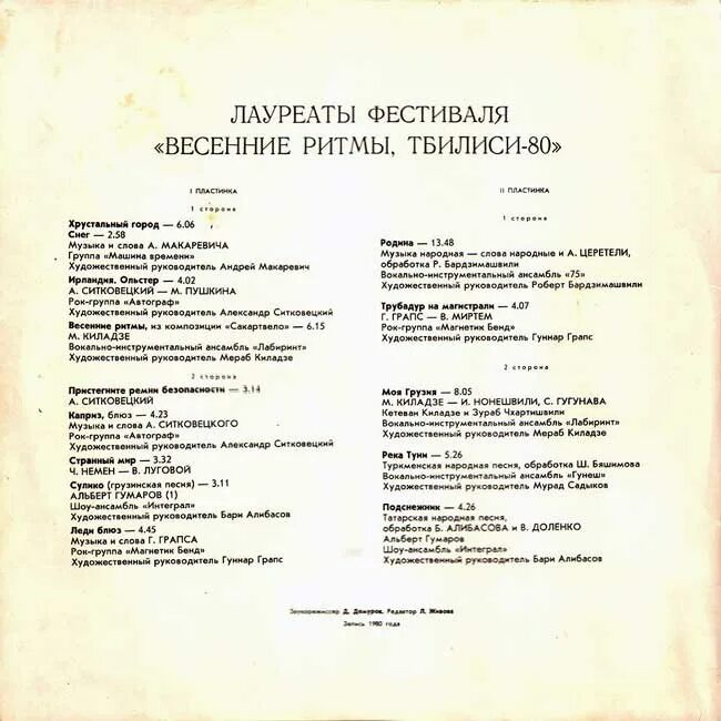 Весенние ритмы Тбилиси-80. Лауреаты фестиваля весенние ритмы Тбилиси-80. Весенние ритмы. Тбилиси-80 (1981) винил. Рок фестиваль весенние ритмы Тбилиси 1980. Слова песни блюз