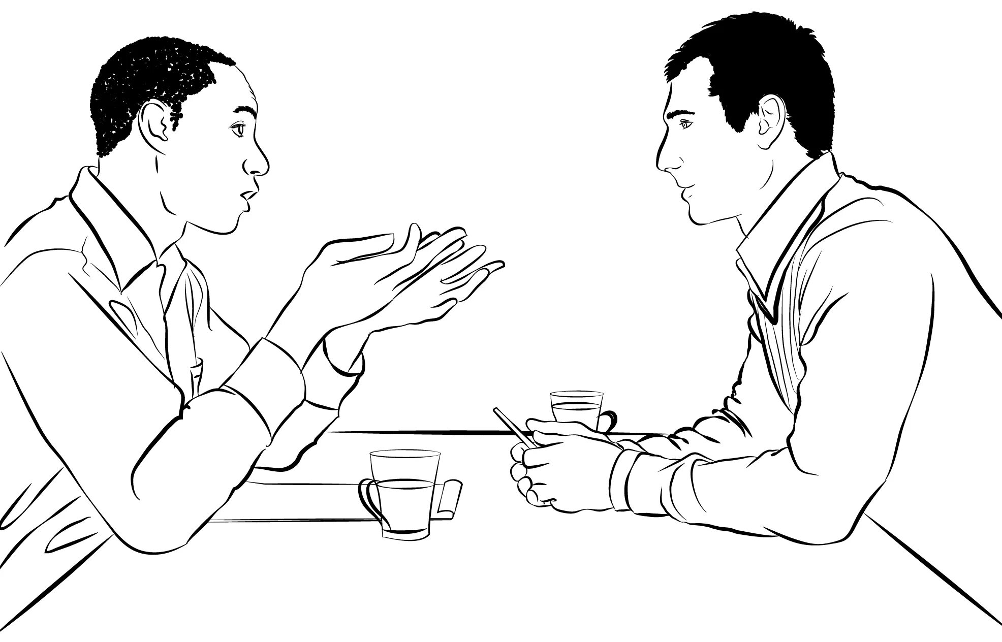 Talking about drawing