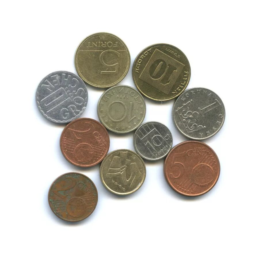 Монеты разных достоинств. 2. 7 монет разного достоинства. 5. 2.