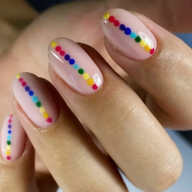 Маникюр разноцветный с рисунком Pin on Indigo Nails Design