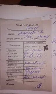 Исследование мазка расшифровка