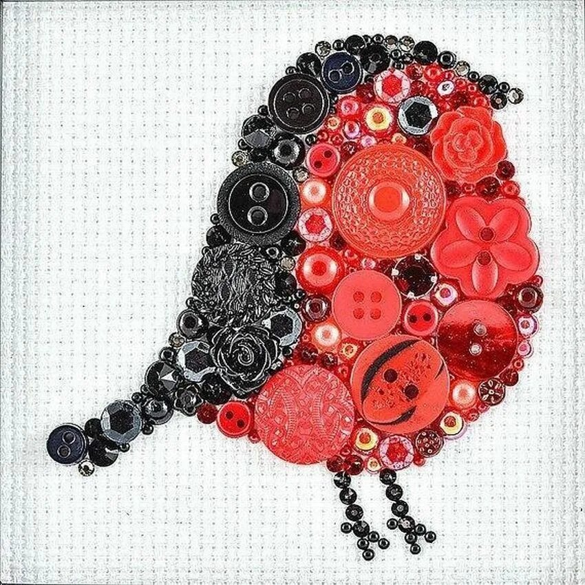 Поделки из пуговиц своими руками схемы Framed Kids Button Art Dinosaur with Balloons on Canvas 8"x10" Button crafts, Bu