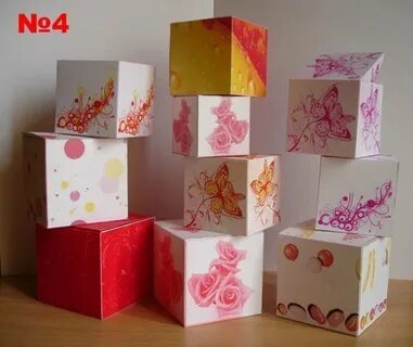 Кубики из коробок