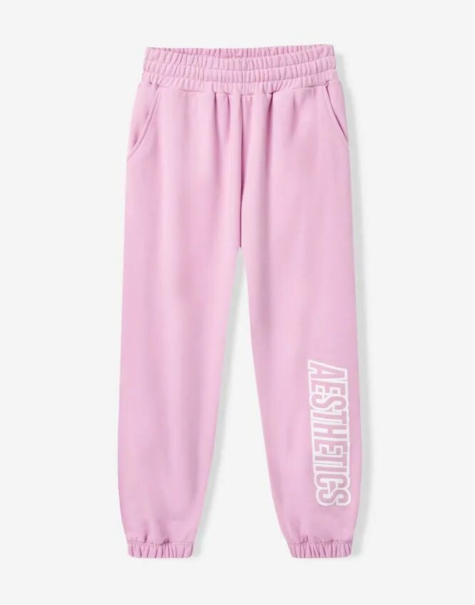 Розовые спортивные штаны