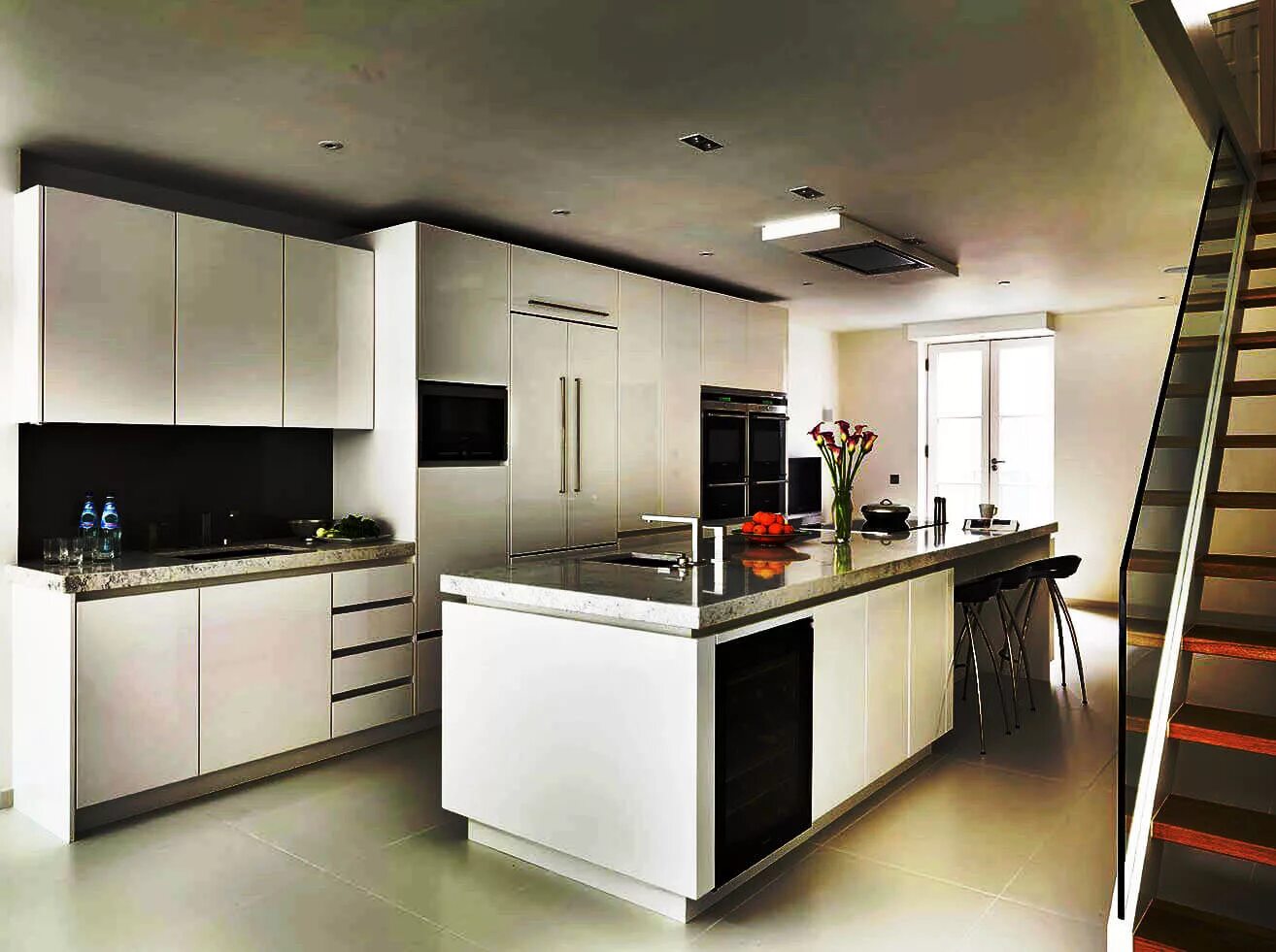contemporary kitchen island - AOL Image Search Results Modern white kitchen isla