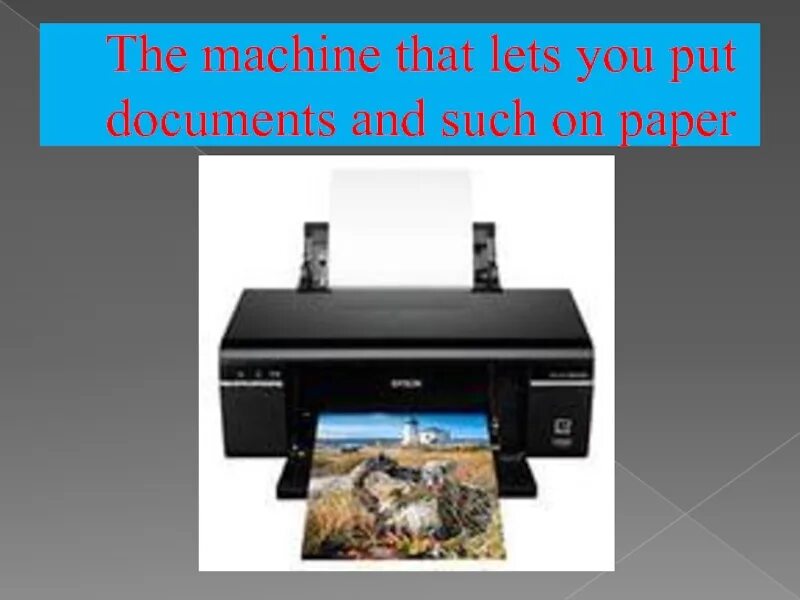 The machine that lets you put documents