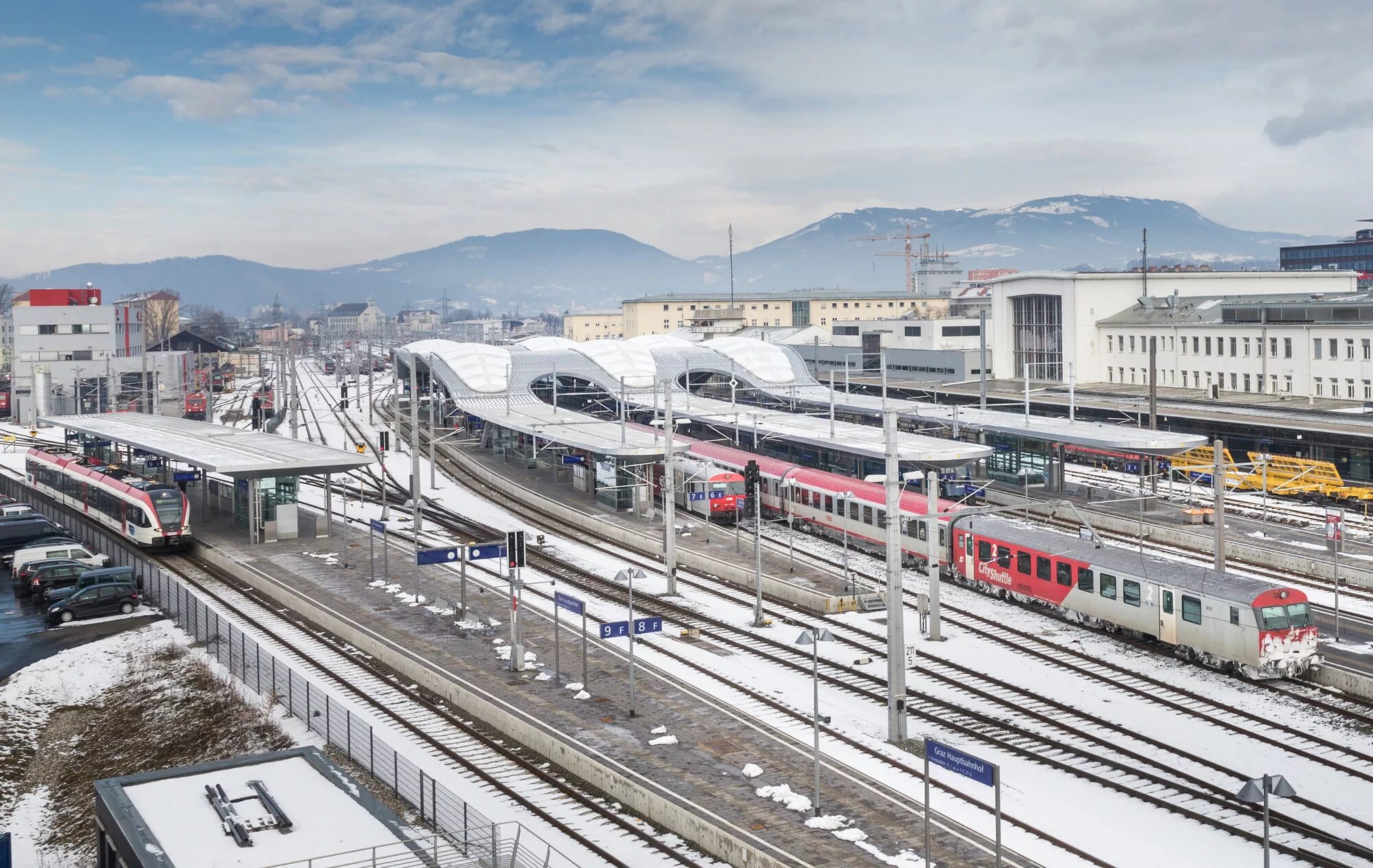 Main station. Main station. Main station. Graz main station local transport hub. Main station.