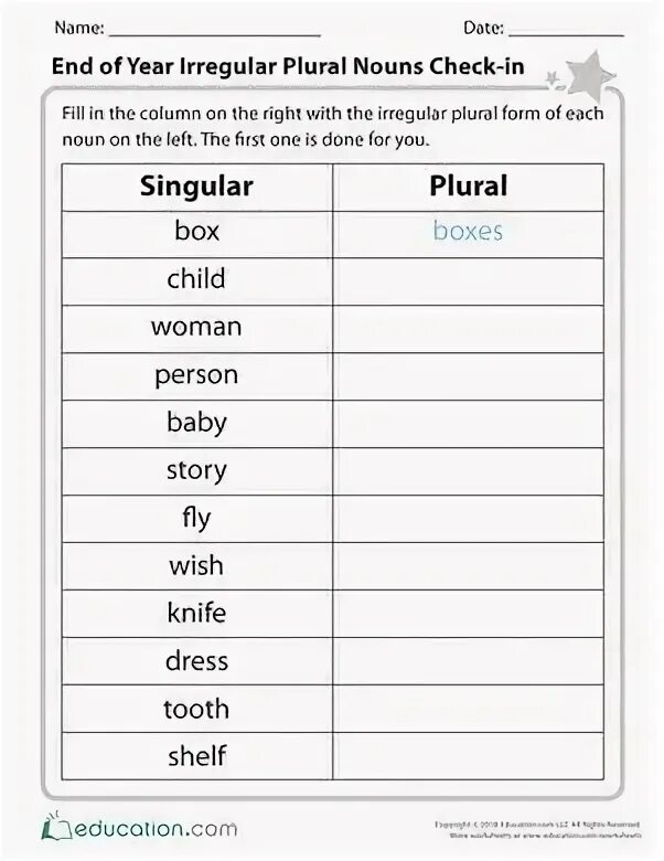 Write the past of the verbs