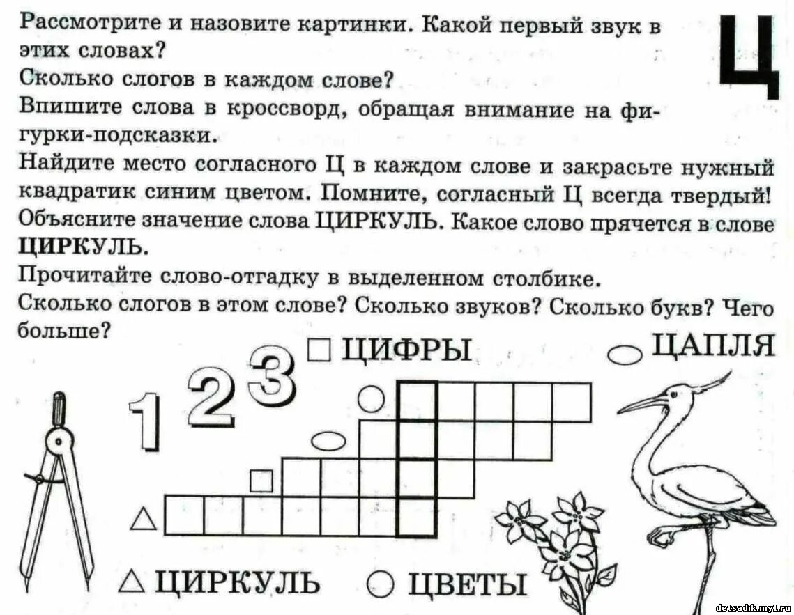 Кроссворд звуки и буквы. Буква ц задания для дошколят. Звук и буква ц задания для дошкольников. Кроссворды с буквой ц для детей. Звук ц задания для дошкольников.