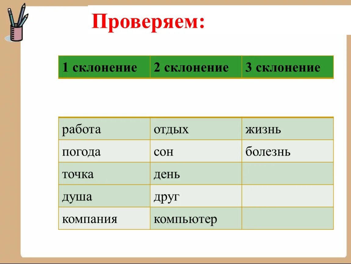 Почему 2 склонение. Два склонение. Работа склонение. Просклонять два. Работа какое склонение.