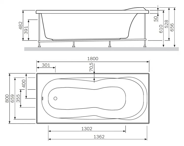 Акриловая ванна am PM Bliss 180х80. Акриловая ванна Размеры 180х80. Высота акриловой ванны 180*80. Ванна am PM 170x75. Стандартная чугунная ванна