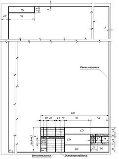Стандартная рамка чертежа