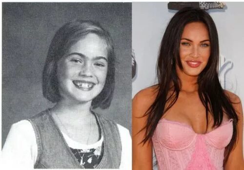 Меган фокс в молодости фото 10 Good Looking Celebs Who Used to Be Ugly Ducklings