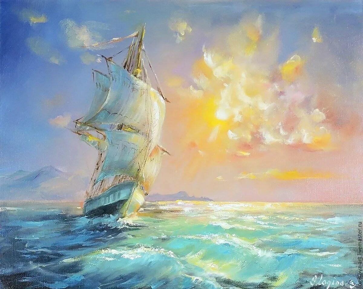 Краски море текст. Художник логинова светлана картина парусник. терри харрисон акварельные пейзажи море корабль. морской пейзаж с кораблем. парусник живопись маслом.