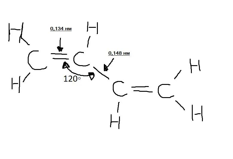 Бутадиен 1 3 связи. Строение молекулы бутадиена 1.3. Бутадиен строение молекулы. Электронное строение молекулы бутадиена-1.3. Строение бутадиена-1.3.