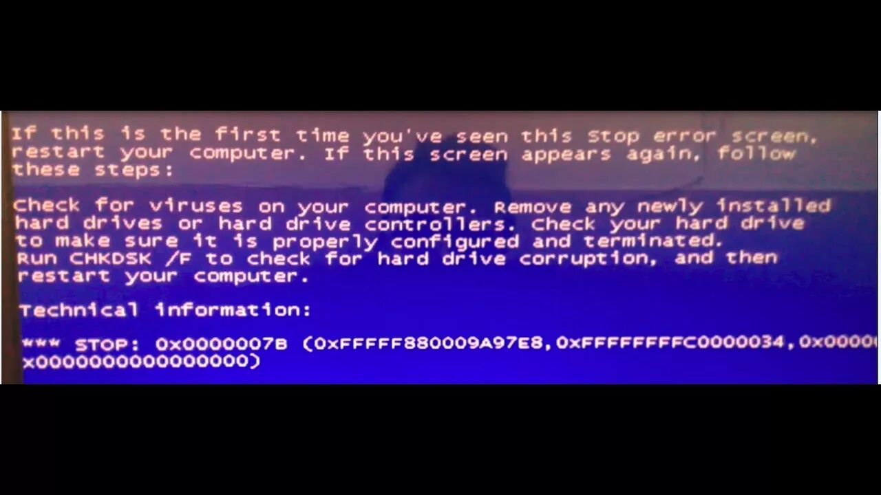 0x0000007b. BSOD 0хс000007b. Ошибка 0000007b. Синий экран ошибка 0x0000007b. Corrupted configuration