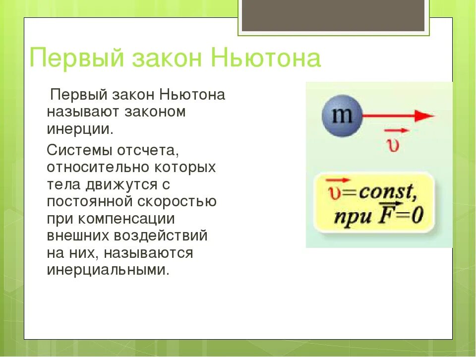 Формула первого закона Ньютона 9 класс физика. Первый закон Ньютона 10 класс формула. Формула по физике 9 класс первый закон Ньютона. Первый закон Ньютона 9 класс физика. 2 ньютон формула