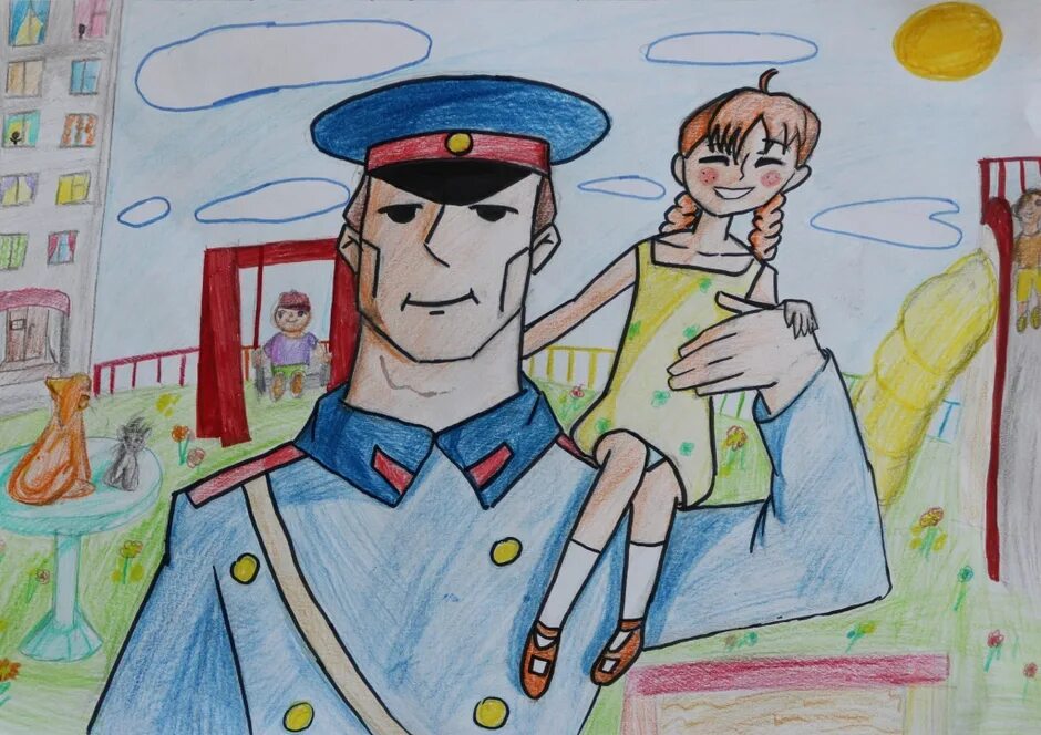 Полицейский рисунок. Рисунок милиционера карандашом. Полицейский рисунок. Рисунок милиционера для детей. Рисунок на тему полиция глазами детей.