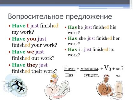 Have just finished какое время
